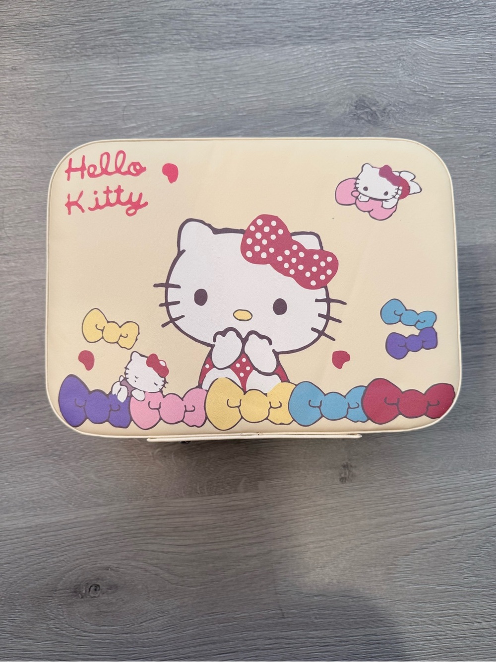 New Hello Kitty train makeup case